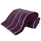 Hastings Home 2-piece Luxury Cotton Towel Set, Bath Sheet Made From 100% Zero Twist Cotton, (Eggplant/White) 274490CZW - alternate 3